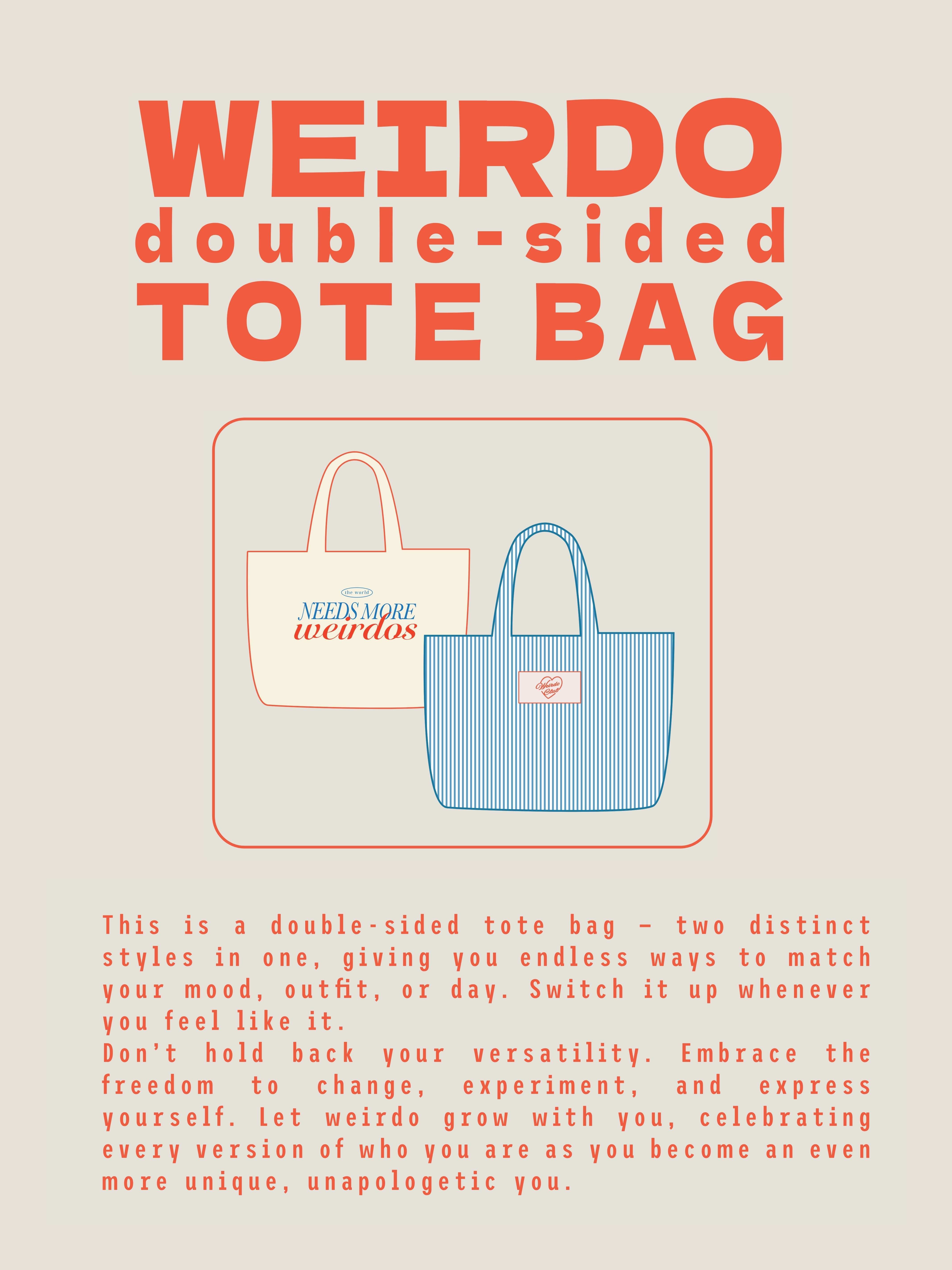 現貨】WEIRDO DOUBLE-SIDED TOTE BAG – WEIRDO CLUB