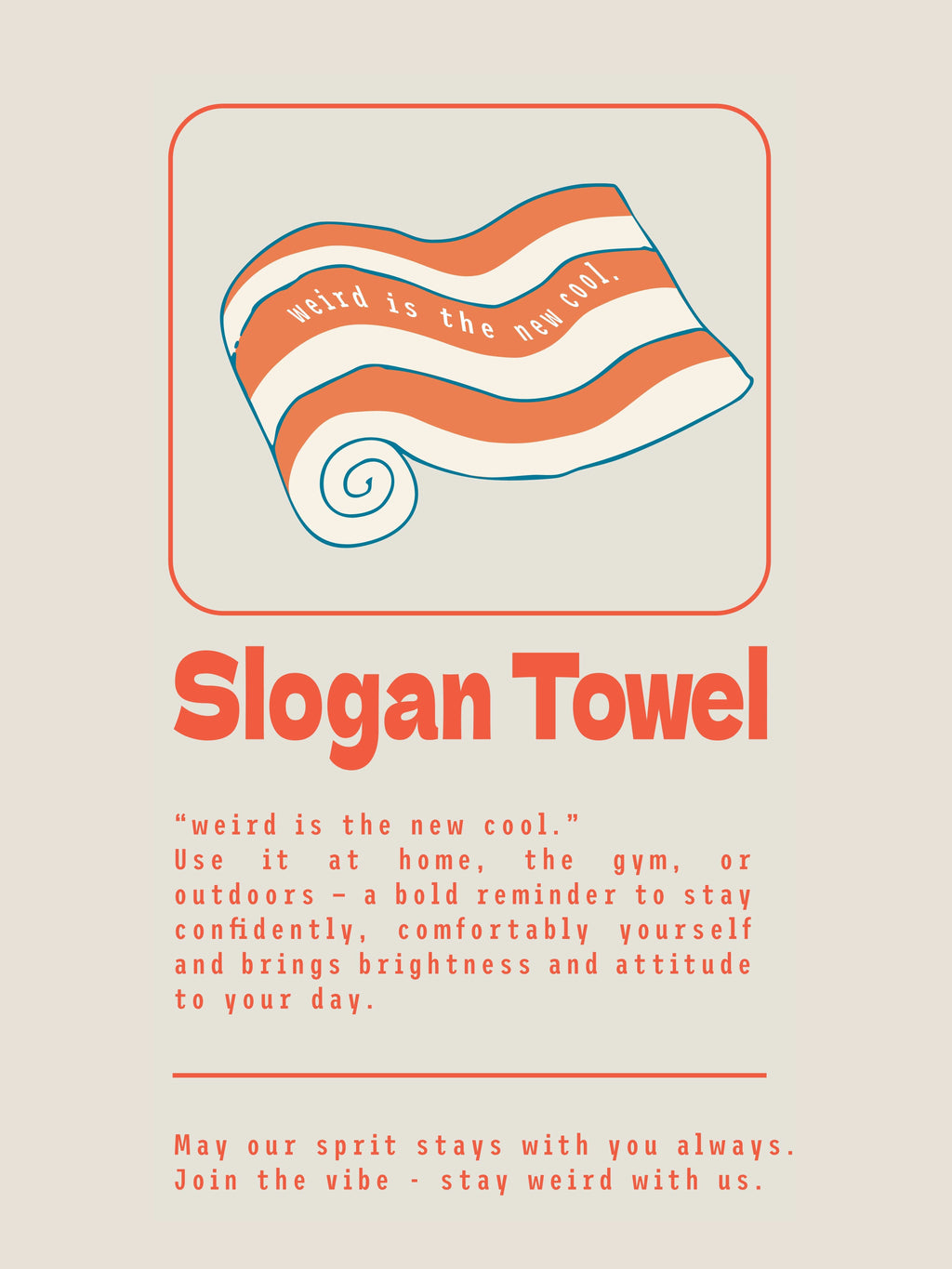 【PRE-ORDER】WEIRDO SLOGAN TOWEL SET