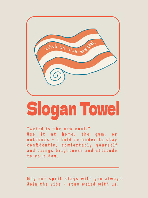 【PRE-ORDER】WEIRDO SLOGAN TOWEL SET